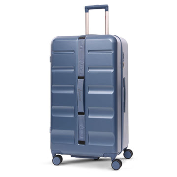 Aerolite 101L Large Trunk Suitcase with 8+1 Spinner Wheels, ABS Hard Shell Luggage with TSA Lock, Lightweight Check-in Travel Suitcase Trunk - Blue